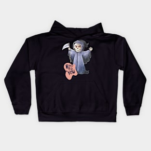 Grim reaper Boo To You Kids Hoodie